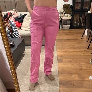 Pink Leather Pants